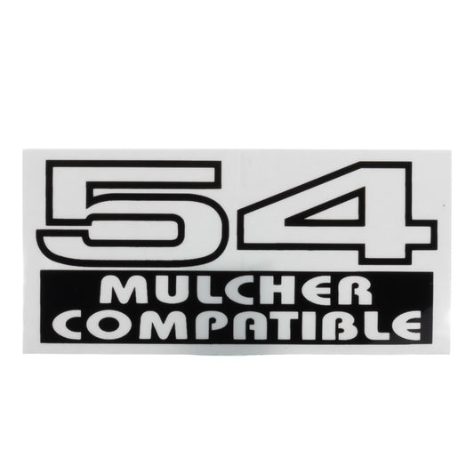 Decal - 54 Mulcher Compatible