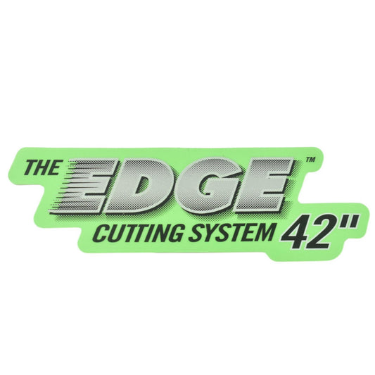 Decal - The Edge Cutting System 42"