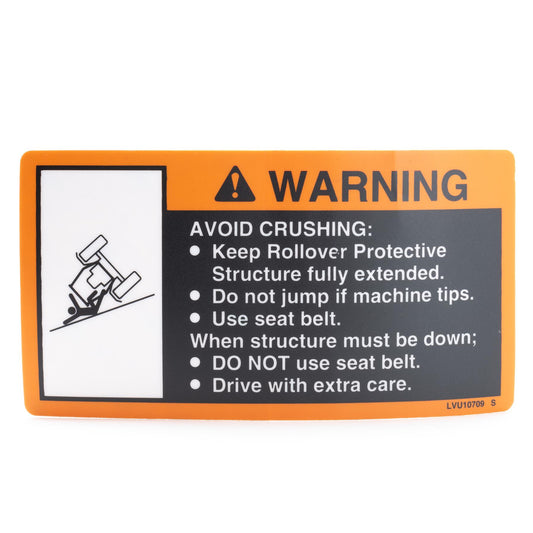 Decal - Rollover Warning